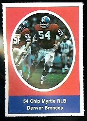 1972 Sunoco Stamps      187     Chip Myrtle